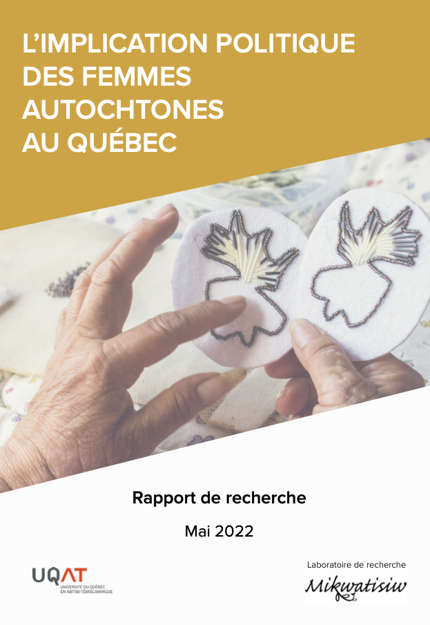 Image de la page couverture du document « L'implication politique des femmes autochtones au Québec »