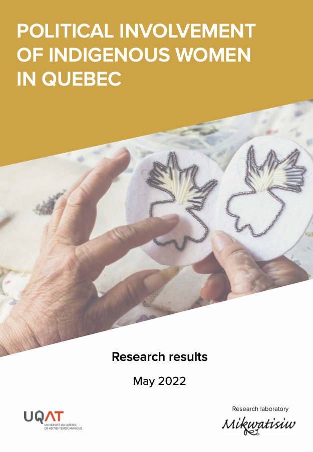 Image de la page couverture du document « L'implication politique des femmes autochtones au Québec »